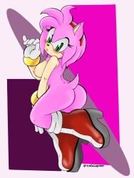 1girls amy_rose ass big_ass big_breasts blueh breasts bubble_butt busty exposed_torso female female_only footwear furry green_eyes handwear hi_res humanoid large_breasts legs nipples nude parted_lips pepamintop pepamintopatty sega sideboob solo sonic_(series) sonic_the_hedgehog_(series) thighs