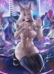 ahri from k/da series by littlerusky