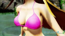 1girls 3d 3d_animation a_link_between_worlds animated big_breasts bikini blonde_hair bouncing_breasts breast_focus breasts busty cleavage female female_only large_breasts light-skinned_female light_skin nintendo no_sound pink_bikini pointy_ears princess princess_zelda smile solo swimsuit tagme the_legend_of_zelda video virtualblueam2 water zelda_(a_link_between_worlds)