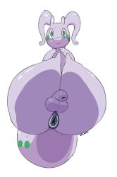 absurd_res anthro anus ass balls big_anus big_butt blush dragon genitals goodra haylapick hi_res male male_only nintendo penis pokémon_(species) pokemon pokemon_(species) shy smile solo video_games