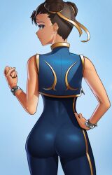 1girls asian asian_clothes asian_clothing asian_female ass back back_view big_ass big_butt capcom chinese chinese_clothes chun-li female hair_bun hair_buns hairbun hairbuns lem00001 martial_artist martial_arts_uniform street_fighter street_fighter_alpha thick thick_ass traditional_clothes