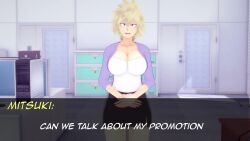 1boy 1boy1girl 1girls 3d age_difference animated ass bakura's_place big_breasts big_penis black_hair blonde_female blonde_hair bouncing_breasts breasts clothed_sex cum cum_on_face cumshot deepthroat duo duo_focus english_subtitles erect_nipples fellatio female first_person_view green_eyes green_hair hair_grab handjob hi_res highres japanese_dialogue koikatsu large_ass large_breasts large_penis light-skinned_female light_skin long_hair longer_than_one_minute looking_at_viewer male male/female mature_female milf mitsuki_bakugou mp4 my_hero_academia naked nipples nude older_woman_and_younger_boy paizuri sex sound sound_effects standing standing_doggy_style standing_sex straight teacher teacher_and_student thick_thighs unseen_male_face vaginal vaginal_penetration vaginal_sex video voice_acted wide_hips