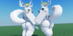 3d antlers baseplate female furry male penis roblox robloxian tagme tail willie_piv