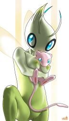 amtoastea antennae_(anatomy) anthro big_breasts big_eyes blue_eyes breasts celebi clitoral_hood clitoris cuddling embrace female genitals green_body green_skin hi_res hug humanoid legendary_pokemon legs_up light mew nintendo nipples nude pinup pokémon_(species) pokemon pokemon_(species) pose pussy skinny slim small_waist smile smiling_at_viewer smooth_skin solo spread_legs spread_wings spreading sunlight video_games wings