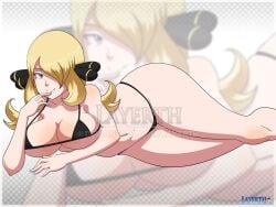 cynthia (pokemon) from game freak by layerth