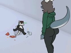 animated ass atherol big_ass breakdancing_cat bubble_butt cat_breakdancing_meme clothed clothing glasses huge_ass humanoid meme no_humans non-human non-human_only tagme