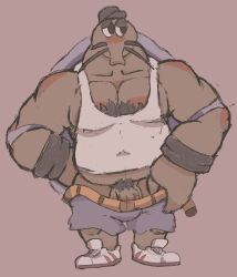 anthro big_penis male_only mr._coco_(splatoon) muscular muscular_male penis penis_peek schoal solo_male splatoon splatoon_3 tagme