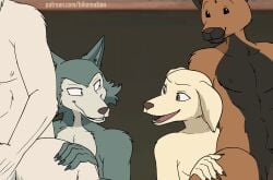 2d_animation 4boys 5_fingers advertisement all_fours anal anal_penetration anal_sex animated animated_gif anthro anthro_on_anthro anthro_penetrated anthro_penetrating anthro_penetrating_anthro athletic athletic_anthro athletic_male balls beastars bikomation bird_dog black_ears bodily_fluids body_hair brown_body brown_eyes brown_fur brown_nose canid canine canis cheek_tuft claws close-up collot_(beastars) conditional_dnp digital_media_(artwork) domestic_dog erection eyebrows eyes_closed facial_tuft fangs fingers floppy_ears fluffy fluffy_ears foursome frame_by_frame french_kissing fur furry gay genitals grey_body grey_fur group group_sex half-closed_eyes hand_on_leg hand_on_penis herding_dog hunting_dog hyaenid jack_(beastars) kissing labrador legoshi_(beastars) licking long_tongue looking_at_another looking_pleasured loop love male male/male male_only male_penetrated male_penetrating male_penetrating_male mammal masturbating_while_penetrated masturbation miguno_(beastars) multicolored_body multicolored_fur narrowed_eyes navel netflix nipples nude open_mouth organs parallel_sex pastoral_dog penetration penile penis petting preview pubes retriever roommate rumbling_stomach saliva saliva_on_tongue saliva_string sex sheepdog short_playtime smile spots spotted_body spotted_hyena tan_body tan_fur teeth tongue tongue_out tuft white_body white_fur widescreen wolf yaoi yellow_body yellow_fur