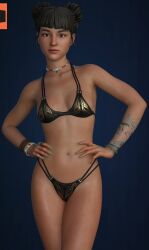 3duk amanda_thomas asian asian_female bikini life_is_strange life_is_strange:_double_exposure life_is_strange:_reunion