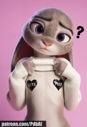 ai_generated bunny_ears bunny_girl fur furry judy_hopps pasties pdbai shy suggestive tagme zootopia