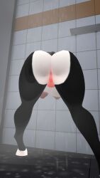 baba_chops baba_chops_(poppy_playtime) nightmare_critters nightmare_waifu poppy_playtime shower showing_ass vrchat vrchat_avatar