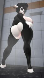 baba_chops baba_chops_(poppy_playtime) nightmare_critters nightmare_waifu poppy_playtime shower showing_ass vrchat vrchat_avatar