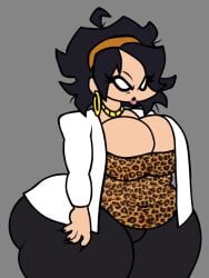 alternate_version_at_source big_breasts fnf friday_night_funkin hoop_earrings large_ass large_breasts leopard_print milf milf_nene milfification necklace nene_(newgrounds) sonicboigoons tagme thick_thighs