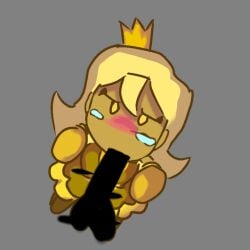 princess_quest_(fnaf) fnaf five_nights_at_freddy's blonde_hair blonde_female blowjob oral forced forced_oral rape yellow_eyes scottgames tied_hands bound on_knees dress princess princess_dress yellow_dress straight 1boy 1girl