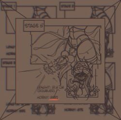 1futa absurd_res big_balls big_penis corruption cyn_(murder_drones) erection futanari horror knot knotted_penis long_penis madlness murder_drones panels penis penis_growth penis_growth_(development) penis_out robot robot_girl simple_background sketch smile transformation yellow_eyes