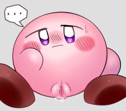 kirby kirby_(series) nintendo pussy pussy_juice waddling_head