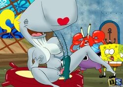 anthro breasts cetacean clothes crab crustacean cunnilingus drawn-sex.com female grey_skin hair indoors interspecies krusty_krab male mammal mr_krabs multiple_males nickelodeon nipples nude oral pearl_krabs ponytail pubic_hair pussy sea_sponge sheldon_j._plankton sitting size_difference smooth_skin sperm_whale spongebob_squarepants spongebob_squarepants_(character) standing straight tied_hair whale yellow_hair