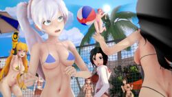 8girls bikini bikini_bottom bikini_top black_hair black_hair_female blake_belladonna blonde_female blonde_hair blue_eyes brown_hair coco_adel ember_celica female female_only green_eyes half-dressed half_naked half_naked_female logang45 long_hair long_hair_female multiple_girls nora_valkyrie orange_hair_female purple_eyes pyrrha_nikos red_hair red_hair_female ruby_rose rwby silver_eyes velvet_scarlatina weiss_schnee white_hair white_hair_female yang_xiao_long