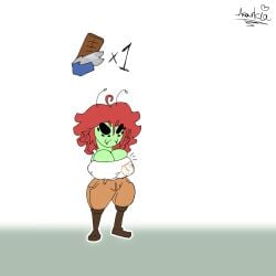 1girls 2026 8_eyes aaanarkia alien alien_girl barely_contained barely_contained_breasts big_breasts breast_expansion breast_growth(enlargement) breasts breasts_bigger_than_body breasts_bigger_than_head breasts_bigger_than_torso breasts_focus bursting_breasts chocolate colossal_breasts comic comic_strip cute_fang cute_fangs expansion expansion_sequence fangs female female_focus female_only gigantic_breasts ginormous_breasts green_body green_skin growth_drive huge_breasts hyper_breasts massive_breasts meatwall(body_type) multiple_eyes oc original original_character red_hair sequence spider spider_girl too_big_to_move