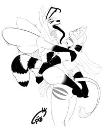 2010 anal anthro bee breasts canine cat couple cum cum_in_ass cum_inside cum_while_penetrated feline femboy fox furry futa_on_male futanari girly hair hybrid intersex long_hair male monochrome pzero rill sideboob stripes tail tail_tuft tongue trap vaerinn wings