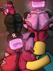 1girls airfryer87 areolae armpits ass big_ass big_breasts blocky_body breasts cap dialogue english_text forsaken_(roblox) hoodie licking_armpit nipple_slip nipples noob noob_(roblox) roblox roblox_game robloxian robot robot_girl sleeveless sweat sweating sweaty_body tagme text thick_thighs thighs tongue tongue_out tv_head veeronica