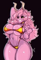 1girls ashido_mina_time-skip ass boku_no_hero_academia female female_focus female_only large_ass long_hair mina_ashido mina_ashido_time-skip my_hero_academia my_hero_academia_(finale) pink_body pink_hair post-timeskip sketch solo thick_thighs thighs wide_hips xpisigma
