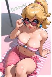 princess peach from mario (series) by mocchijai