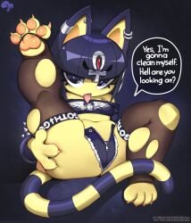 ankha from animal crossing by krokobyaka