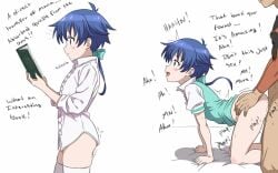 2boys 2koma anal_insertion anal_juice anal_penetration anal_sex blue_eyes blue_hair blush blush_lines blushing book bottomless bottomless_male brothers doggy_position doggy_style doggy_style_position dress_shirt exposed_torso femboy feminine_body feminine_faced_male feminine_male fucked_from_behind fucking_ass gay gay_sex grabbing_from_behind grabbing_hips hairbow half-dressed half_naked hip_grab incest incest_sex isekai lloyd_de_saloum low_ponytail male/femboy male_only male_penetrating_male on_all_fours otoko_no_ko pale-skinned_male partial_male partially_clothed penis_in_ass plump_ass ponytail precum sex_from_behind shirt_only size_difference sketchintheshade sweating sweaty sweaty_body taken_from_behind tensei_shitara_dai_nana_ouji_dattanode,_kimamani_majutsu_o_kiwamemasu thigh_highs thighhighs thighs tomgirl trap yaoi