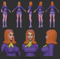 1female 1girl 1girls 3d 3d_(artwork) 3d_artwork 3d_model 3d_render ass baseball baseball_bat belt belt_buckle boots breasts bubble_ass bubble_butt cleavage curvy daphne_blake diadem erect_nipples fashion fashionista female female_only ginger ginger_female ginger_hair green_eyes hairband hanna-barbera high_heel_boots high_heeled_boots high_heels high_heels_boots hourglass_figure hourglass_figured_female huge_areolae huge_ass huge_breasts knee_boots leggings long_boots orange_hair pantyhose pose posing puffy_nipples purple_boots purple_clothes purple_clothing purple_skirt red_hair redhead redhead_female redheaded_female scooby-doo scooby-doo_(series) skirt stockings stockings_thigh_highs sweater sweater_dress sweater_puppies tall_boots teasing teasing_viewer texelion thick_lips tight_clothes tight_clothing tight_fit tight_sweater voluptuous waist_belt wide_hips work_in_progress