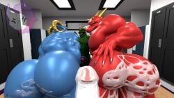 3d_(artwork) 4_horns 5_fingers after_anal after_sex after_threesome anthro beach blue_body blue_scales bodily_fluids butt claws cum cum_in_ass cum_inside cum_on_butt cum_on_leg cum_on_penis digital_media_(artwork) dragon fingers first_person_view genital_fluids genitals group gthederg hand_on_butt handjob hi_res horn humanoid_genitalia humanoid_penis locker_room male male/male male_penetrated multi_horn muscular muscular_anthro muscular_male mythological_creature mythological_scalie mythology nipples nude penetration penile penis red_body red_scales scales scalie sex watermark white_body white_penis white_scales wingless_dragon winter_draco winterdraco