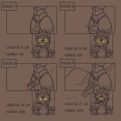 1futa absurd_res big_balls big_penis corruption cyn_(murder_drones) erection futanari horror knot knotted_penis long_penis madlness murder_drones panels penis penis_growth penis_growth_(development) penis_out robot robot_girl simple_background sketch smile transformation yellow_eyes