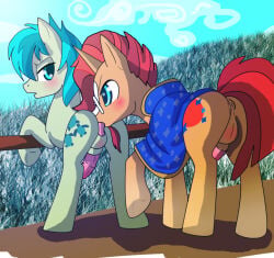 2boys angelofhapiness feral friendship_is_magic gay hasbro male male_only my_little_pony my_little_pony_friendship_is_magic non-human non-human_only sandbar_(mlp) sunburst_(mlp) toony yaoi