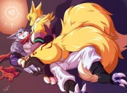 big_ass big_breasts cum cum_in_pussy digimon female impmon male male/female ovum ovum_with_heart renamon rkitsune sex