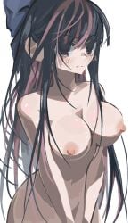 panty_&_stocking_with_garterbelt breasts 1girl stocking_(psg) no_penetration hidden_pussy