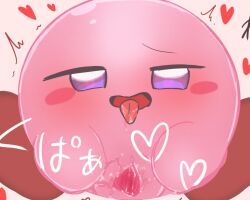 kirby kirby_(series) nintendo pussy pussy_juice waddling_head spreading_pussy