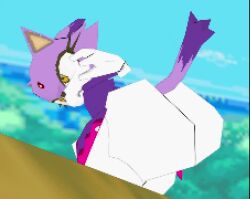 3d animated big_ass blaze_the_cat evilfatnigga4 female low_poly polygonal solo sonic_(series) sonic_rush sound spanking spanking_ass spanking_own_ass tagme video