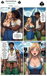 ai_generated alcohol barmaid bavaria bavarian_clothes beer black_hair black_body blue_eyes blonde_hair conjugal_slavery dark_skin dark-skinned_male seduction cheating cheating_wife cheating_mother dirndl german german_text german_clothes german_female german_woman interracial milf oktoberfest large_penis