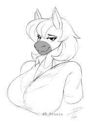 2020s 2022 anthro anthro_only anthrofied big_breasts big_breasts big_breasts big_ears breasts breasts breasts buttons cleavage clothed clothed_female clothes clothing cropped cropped_arms cropped_legs dpronin ears_up female female female_only fur furry furry_breasts furry_ears furry_female furry_only girl hair horse horse_ears horse_girl humanoid long_hair looking_at_viewer no_background no_color no_dialogue no_humans non- sketch smile smiling smiling_at_viewer smirk smirking smirking_at_viewer snout suggestive suggestive_look watermark