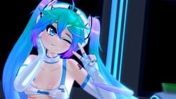 hatsune miku from vocaloid by mantis x