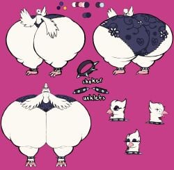 anthro atsuinekowo big_ass bird bubble_butt colossal_ass dove femboy furry gigantic_ass huge_ass hyper_ass tagme thick_thighs thunder_thighs wide_hips