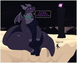 ender dragon from minecraft by welwraith
