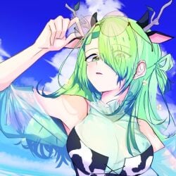 artist_request ceres_fauna cow_girl cowkini holocouncil hololive hololive_english hololive_english_-council- hololive_english_-promise- tagme virtual_youtuber