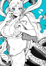 artist_request big_breasts breasts crying female female_only mermaid one_piece shirahoshi