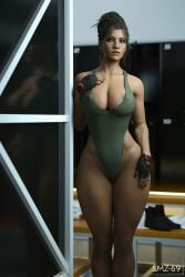 1girls 3d athletic big_breasts breasts cd_projekt_red cleavage cyberpunk_2077 dark-skinned_female dark_skin facing_viewer female female_only female_protagonist fit_female large_breasts panam_palmer smz-69 solo thick_thighs wide_hips