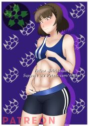 abs female fitness makoto_niijima persona persona_5 shorts sports_bra sportswear tagme tight_clothing tight_fit yoga_pants