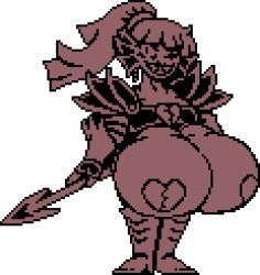 1girls big_ass big_breasts female female_only hourglass_figure huge_breasts hyper_breasts pixel pixel_(artwork) pixel_art sabs3 sprite sprite_art sprite_edit tagme transparent_background undertale undertale_(series) undyne