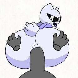 2boys anal anal_sex animated dipper552 femboy furry low_quality_edit male/male no_background no_hair penetration purple_sweater remake sex sex_from_behind short_tail sunglasses tagme traced traced_art white_skin
