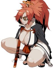 1girls baiken big_breasts bonkiru breasts busty crouch crouched crouching eye_patch fat_thighs female female_only guilty_gear guilty_gear_strive guilty_gear_xrd huge_breasts katana large_breasts lips missing_arm missing_eye one_arm one_armed one_eye one_eyed pink_hair red_eyes samurai sandals scar scar_across_eye scar_on_face scarred scarred_face scars scars_on_face sword tagme thick thick_thighs thighs warrior wrappings wraps