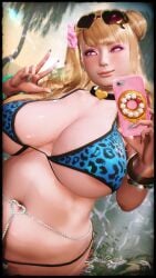 1girls 3d big_breasts bikini blonde_female blonde_hair breasts breasts busty curvaceous curvy curvy_body curvy_female curvy_figure female_focus female_only galko gyaru huge_breasts large_breasts oshiete!_galko-chan solo solo_female solo_focus voluptuous yaotama